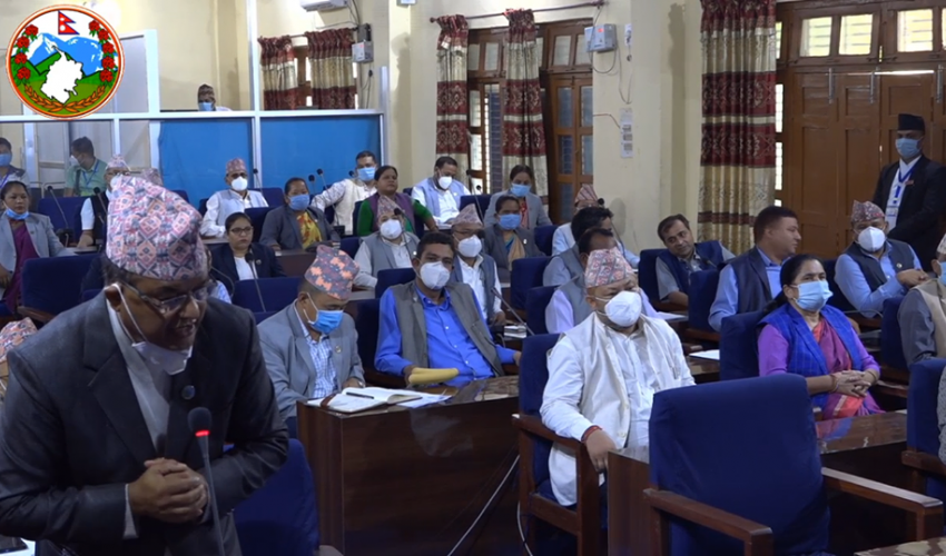 प्रतिपक्षी दलको अवरोधपछि प्रदेश सभाको आजको बैठक पनि स्थगित