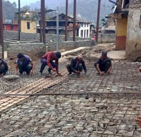 सामाजिक दुरी कायम गरी पूर्वाधार विकासका कामलाई निरन्तरता