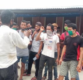 खाना नपाएको भन्दै क्वारेन्टिनमा बसेकाहरु आन्दोलित