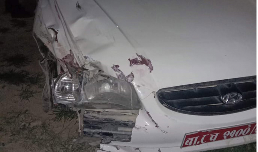 कैलालीमा कारको ठक्करबाट दुई जनाको मृत्यु