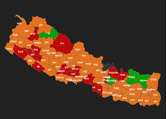 नेपालमा थप ४७६ जनामा कोरोना पुष्टि, संक्रमित संख्या १३२४८ पुग्यो