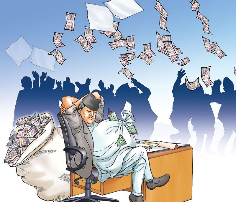 संकटका बेला पनि राज्यको ढुकुटीमा रजाइँ