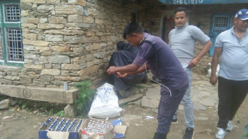 त्रिबेणी नगरपालिकामा रक्सी बरामत