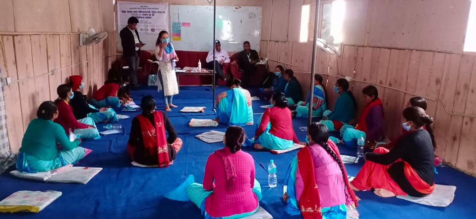 परिवार योजना र कोभिड-१९ सम्बन्धि स्वयसेविकालाइ अभिमुखिकरण