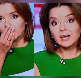 समाचार पढ्दापढ्दै समाचार वाचिकाको दाँत फुस्किएपछि