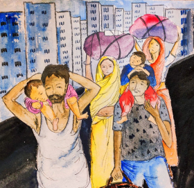 प्रवाशी मजदुर!(कथा)