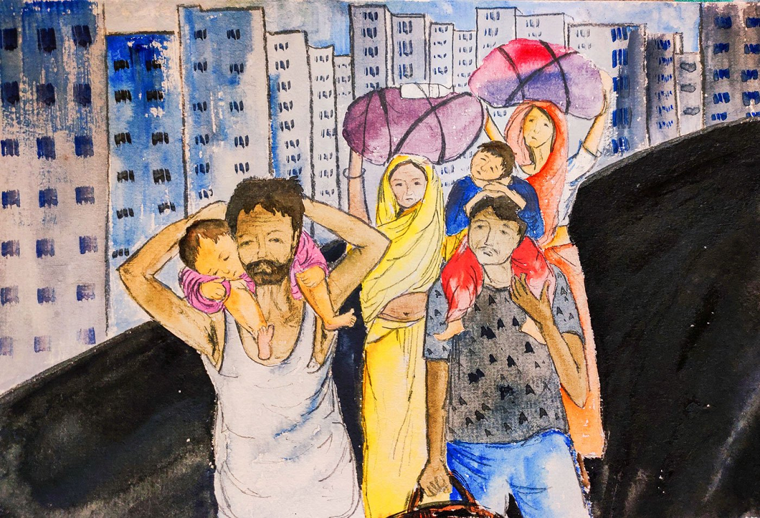 प्रवाशी मजदुर!(कथा)