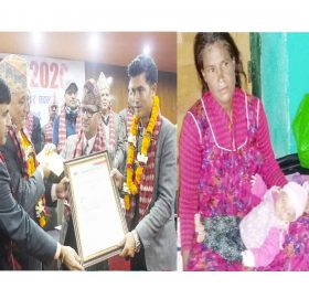 पत्रकार सिंहले पोषण क्षेत्रबाट पाएको पुरस्कारले कुपोषितहरुलाई सहयोग