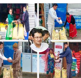 समाज सेवी बस्नेतको सहयोगमा बडिमालिका खबरद्धारा ४ परिवारलाइ राहत बितरण