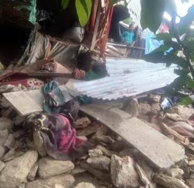 बुढिगंगा नगरपालिकामा घर भत्किदा चार जना घाईते