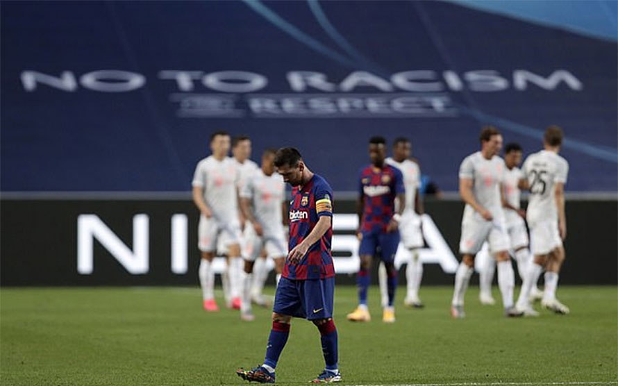 बायर्नसँग बार्सिलोनाको लज्जास्पद हार, ८–२ ले पराजित हुँदै क्वाटरफाइनलबाटै बाहिरियो