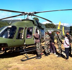 बाजुराबाट सुत्केरीको हेलिकप्टरबाट उद्धार