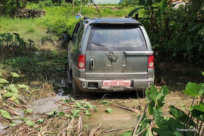 प्रहरीले लुकायाे घटना : मोटरसाइकल ठक्कर दिने सभामुखका छोरालाई लागेन कानुन