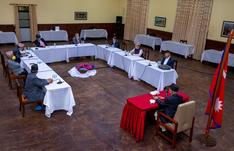 नेकपा सचिवालय बैठक १८ गतेसम्मका लागि स्थगित