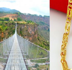 घाटीमा लगाएको सिक्री बेचेरै विश्वकै लामो झोलुङ्गे पुल हेर्न लामो यात्रा
