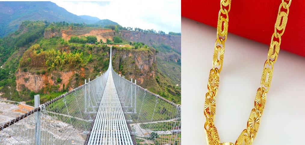 घाटीमा लगाएको सिक्री बेचेरै विश्वकै लामो झोलुङ्गे पुल हेर्न लामो यात्रा