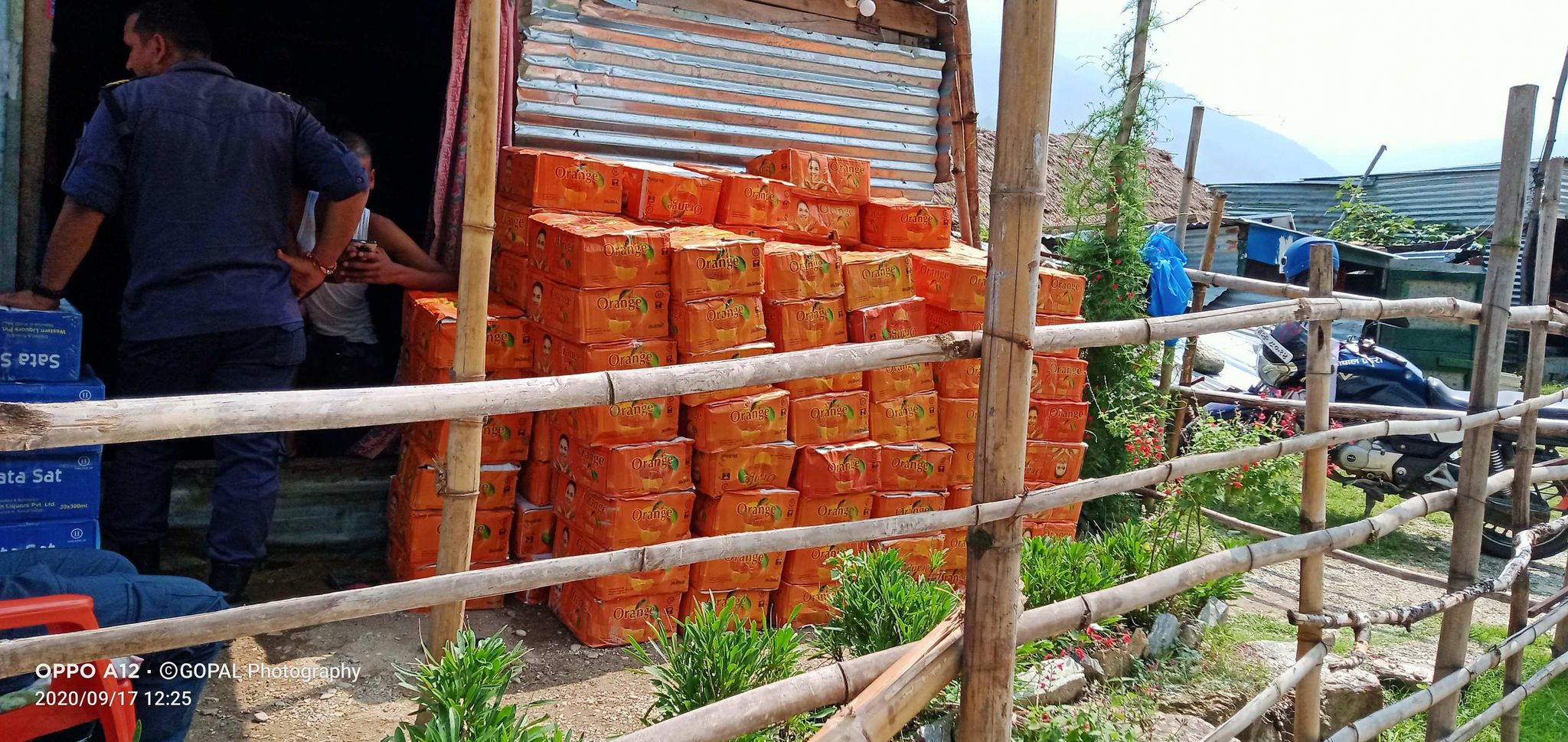 प्रहरी चौकी रिठाद्धारा अबैध मदिरा बरामत गरी नष्ट