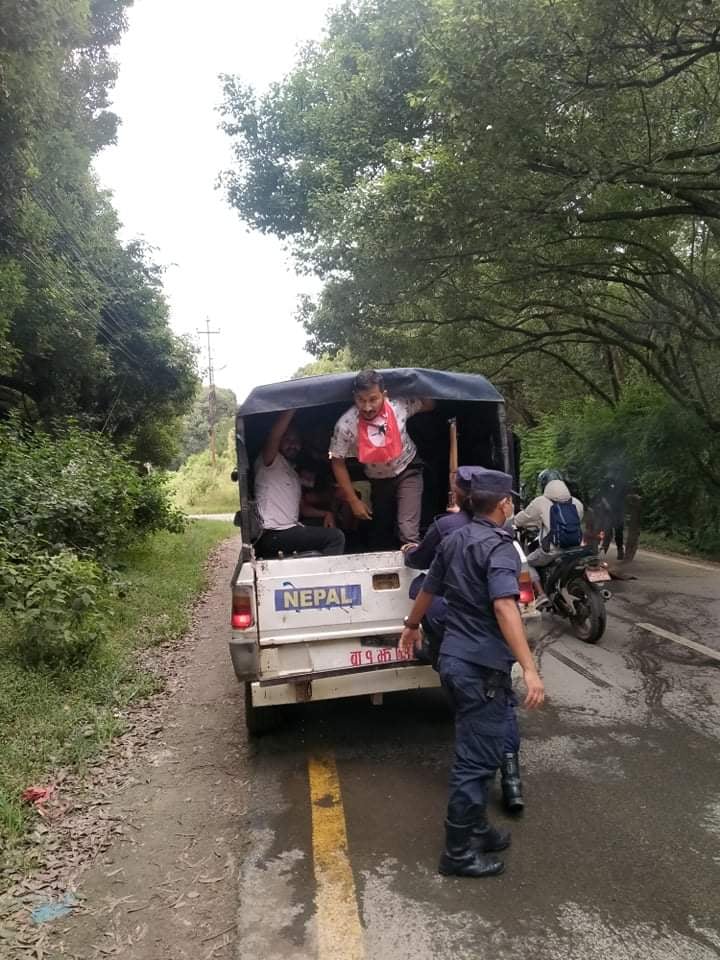 नेबिसघं त्रिबिका सचिव रावल लगायत बिध्यार्थी  प्रहरी हिरासतमा