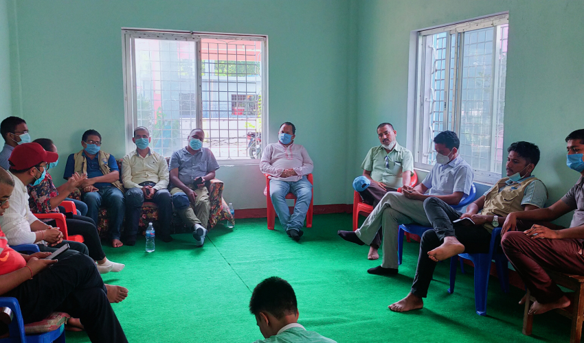 पत्रकार महासंघको मिसन टोलीले मुख्यमन्त्री लगायतसँग छलफल गर्दै