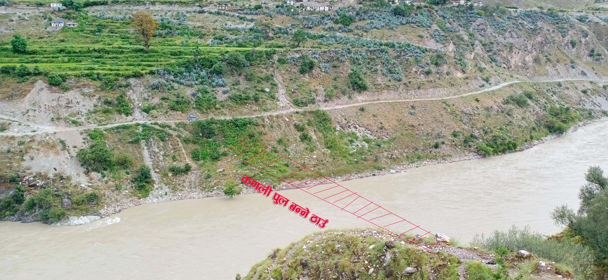 कर्ण थापाले शिफारिस गरेको बाजुरा कर्णालीमा पक्की पुल बन्न बल्ल प्रक्रियाकाे थालनी