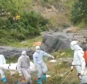 कोरोनाबाट मृत्यु भएका पुरुषको शव व्यवस्थापन, गाउँ सिल गरेर कन्ट्याक्ट ट्रेसिङ