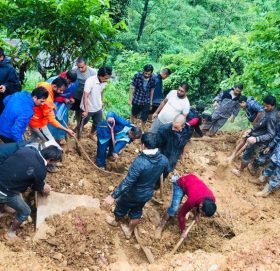 स्याङ्जा पहिरो अपडेट : ८ जनाको शव निकालियो, १ जनाको जिवितै उद्धार