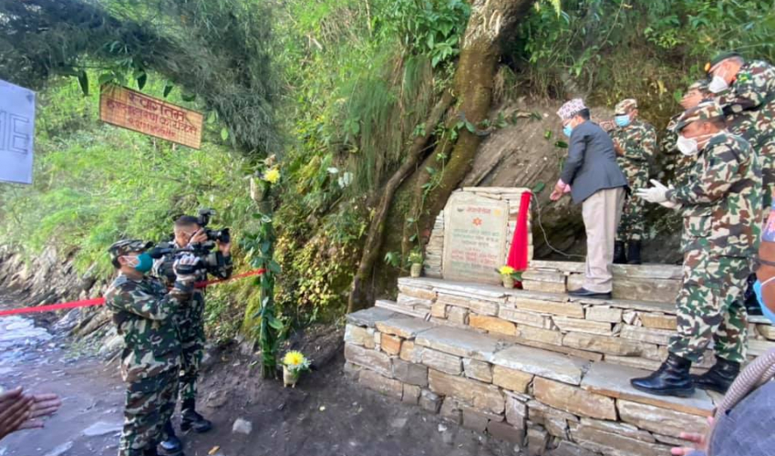 छाङरु र तिंकर जोड्ने गोरेटो बाटोकाे निर्माण सम्पन्न