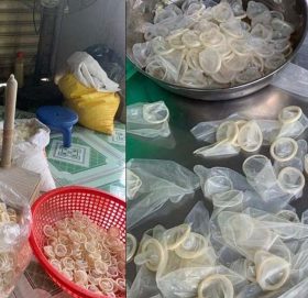 प्रयोग भइसकेको कण्डम बटुुलेर बिक्री गर्ने गिरोह पक्राउ