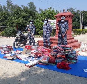 रौतहटमा १० लाख बढीको अवैध सामान बरामद