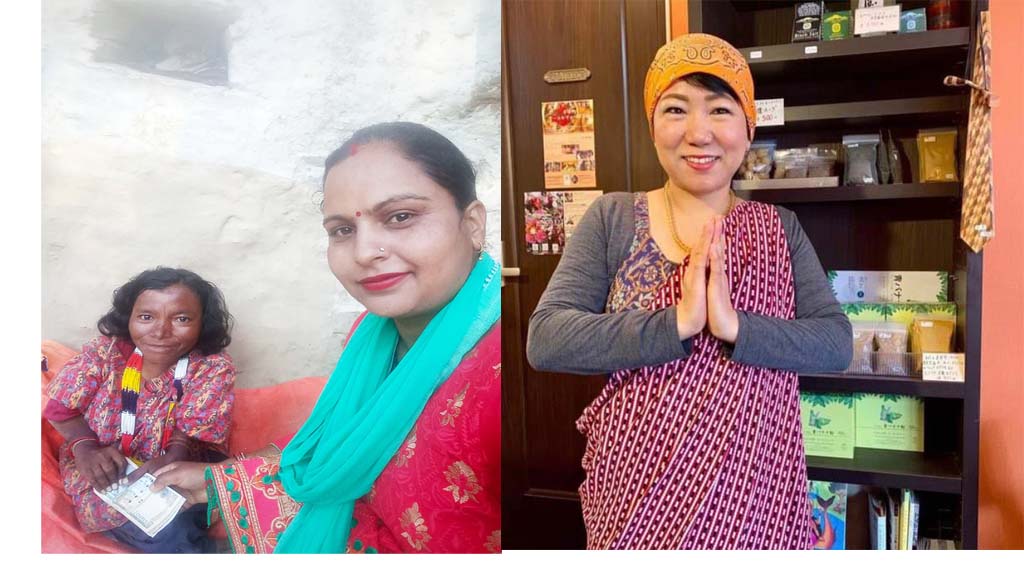 जापान बस्ने हेमाद्धारा अपांग महिलालाई आर्थिक सहयोग