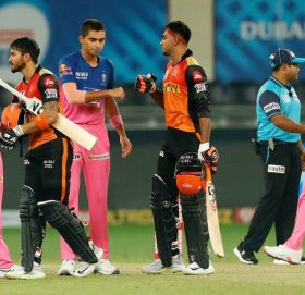 राजस्थानलाई पराजित गर्दै हैदराबाद पाँचौ स्थानमा