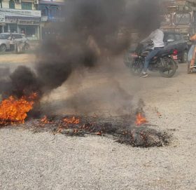 राजधानी दाङ बनाउने प्रस्तावविरुद्ध रुपन्देही कांग्रेस आन्दोलनमा