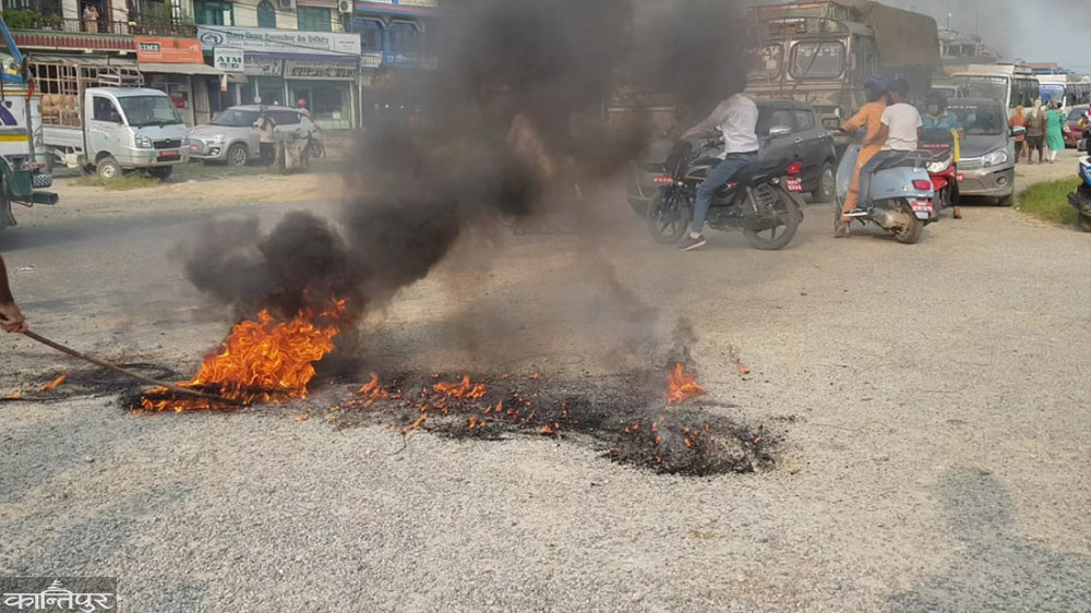 राजधानी दाङ बनाउने प्रस्तावविरुद्ध रुपन्देही कांग्रेस आन्दोलनमा