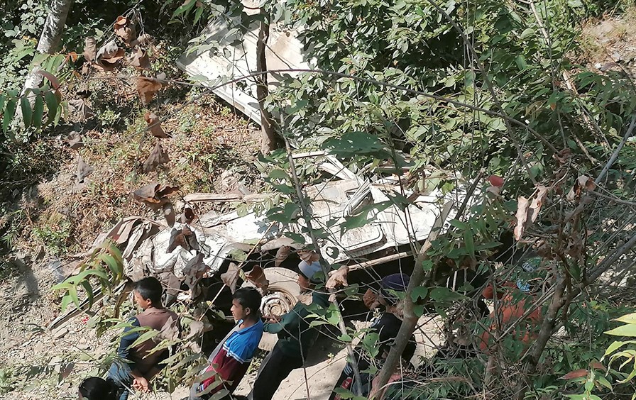 गुल्मी जिप दुर्घटनामा मृतकको संख्या ६ पुग्यो