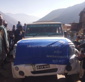 जगन्नाथकाे पिलुचौर-ढाडाकोट सडक उद्धाघटन, गाँउमा गाडिपुग्दा स्थानिय खुशि