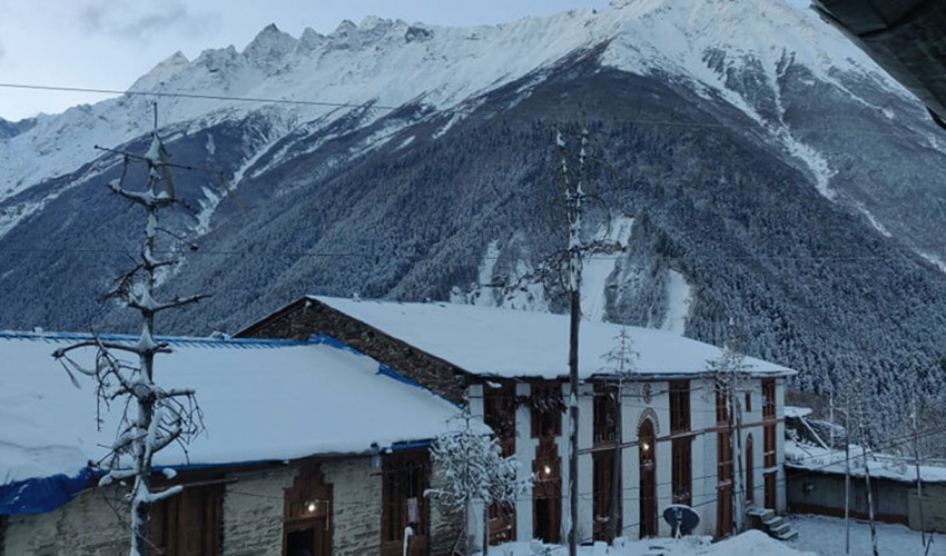 दार्चुलाको व्यासमा हिमपातः चिसो ह्वात्तै वृद्धि,