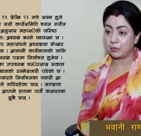 ‘वरिष्ठ उपाध्यक्षमा मिलाउन एकपटक अन्तिम प्रयास गर्छु’