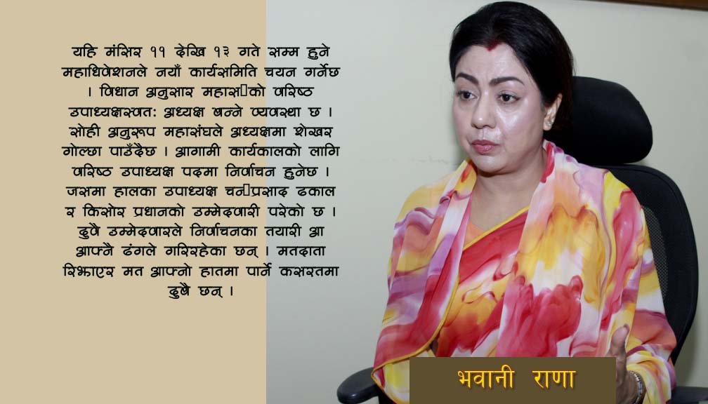 ‘वरिष्ठ उपाध्यक्षमा मिलाउन एकपटक अन्तिम प्रयास गर्छु’