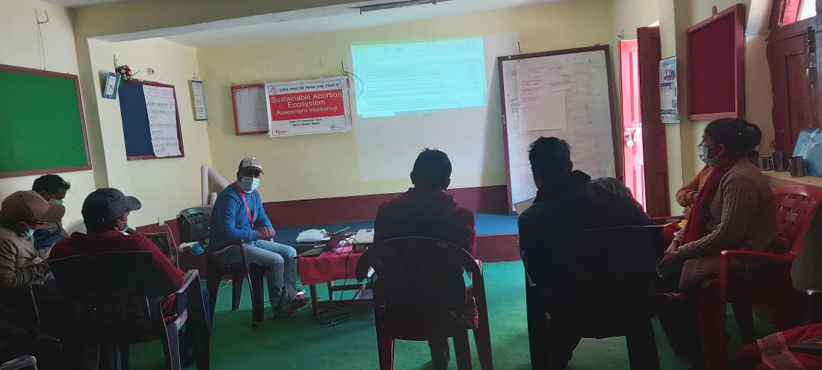 आईपासद्धारा दिगो गर्भपतन इकोसिस्टम आकलन कार्यशाला गोष्टि गरियो