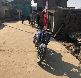 नेपाली काँग्रेसकाे बिरोध कार्यक्रमा सरकारी बाईक, प्रहरीद्धारा नियन्त्रणमा