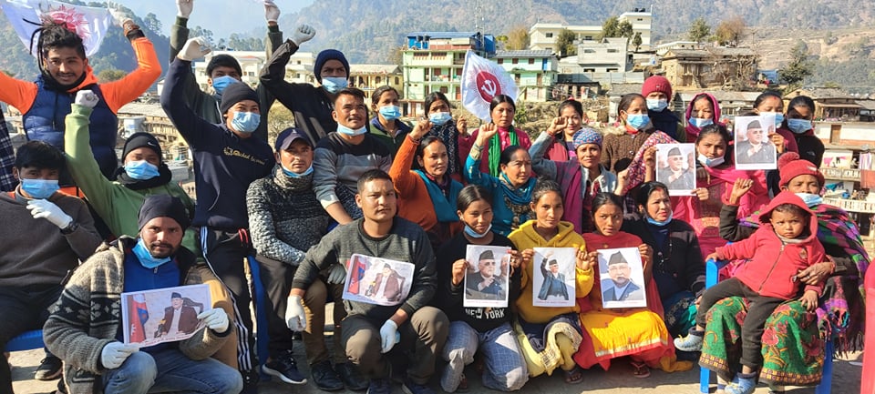 नेकपा ओली समुह बाजुराले गर्यो मार्तडी बजारको सरसफाइ