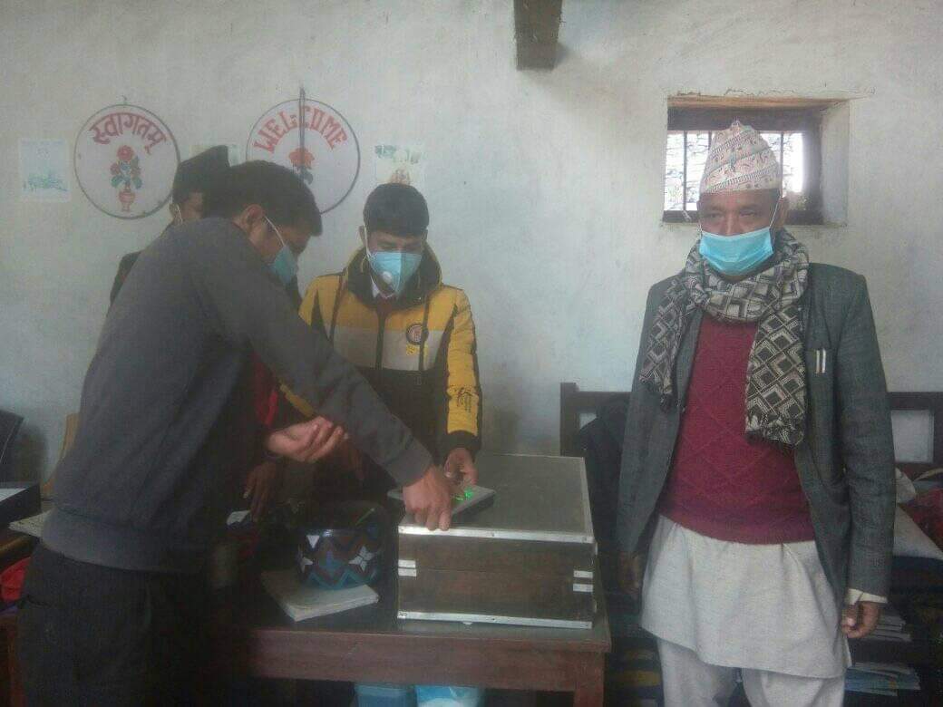 बाजुराकाे जगन्नाथ गाउँपालिका सबै बिद्यालयमा बिद्युतीय हाँजीरी