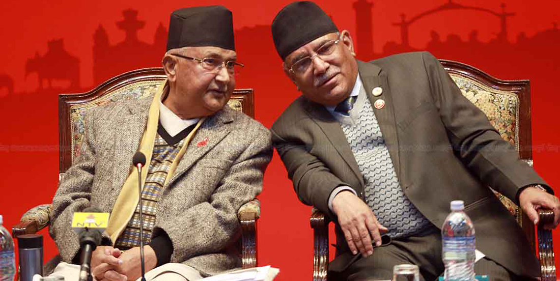 स्थायी कमिटी बैठकअघि ओली र प्रचण्डबीच छलफल