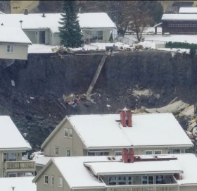 नर्वेमा पहिरोः कम्तीमा २१ जना बेपत्ता, थुप्रै घर नष्ट