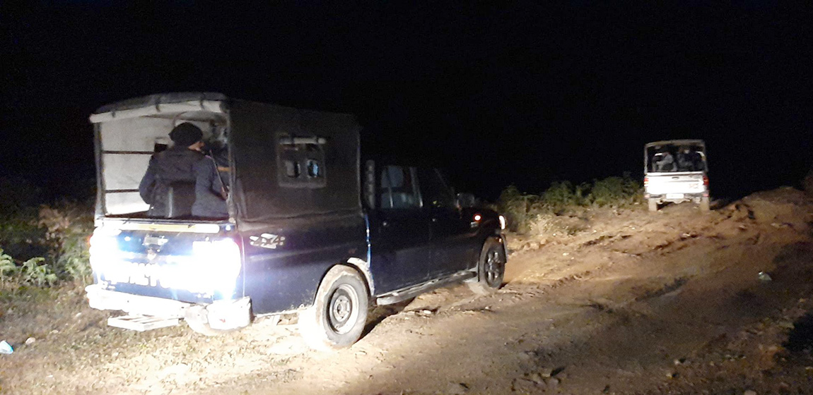 विप्लव समूहद्धारा शिक्षक हत्या प्रकरणः मिक्लाजुङमा संयुक्त सुरक्षा वेश स्थापना