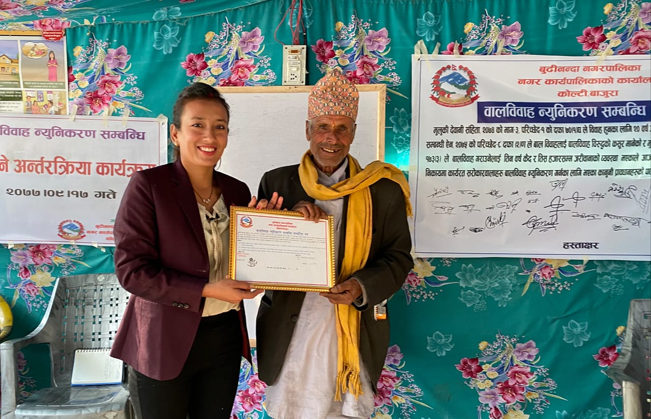 बुढिनन्दाका पुजारीले गरे उमेर नपुगी बिबाह गर्नेको बिबाहमा नजाने प्रतिबद्धता