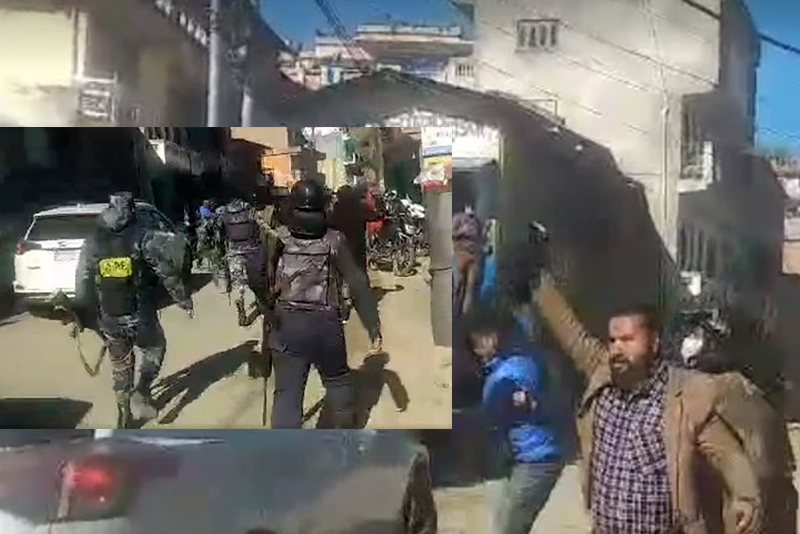 डडेल्धुरामा मन्त्री लेखराज भट्टलाई कालो झण्डा