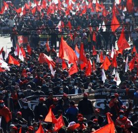 प्रचण्ड–माधव पक्षको काठमाडौँमा आज शक्ति प्रदर्शन : नौ स्थानबाट यसरी निस्कदैछ जुलुस