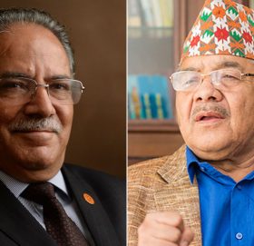 प्रचण्ड र वामदेव गौतमबीच भेटवार्ता