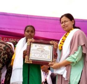 रौशनी बनिन् नगर स्तरीय साइकल दौड प्रतियोगिताको विजेता